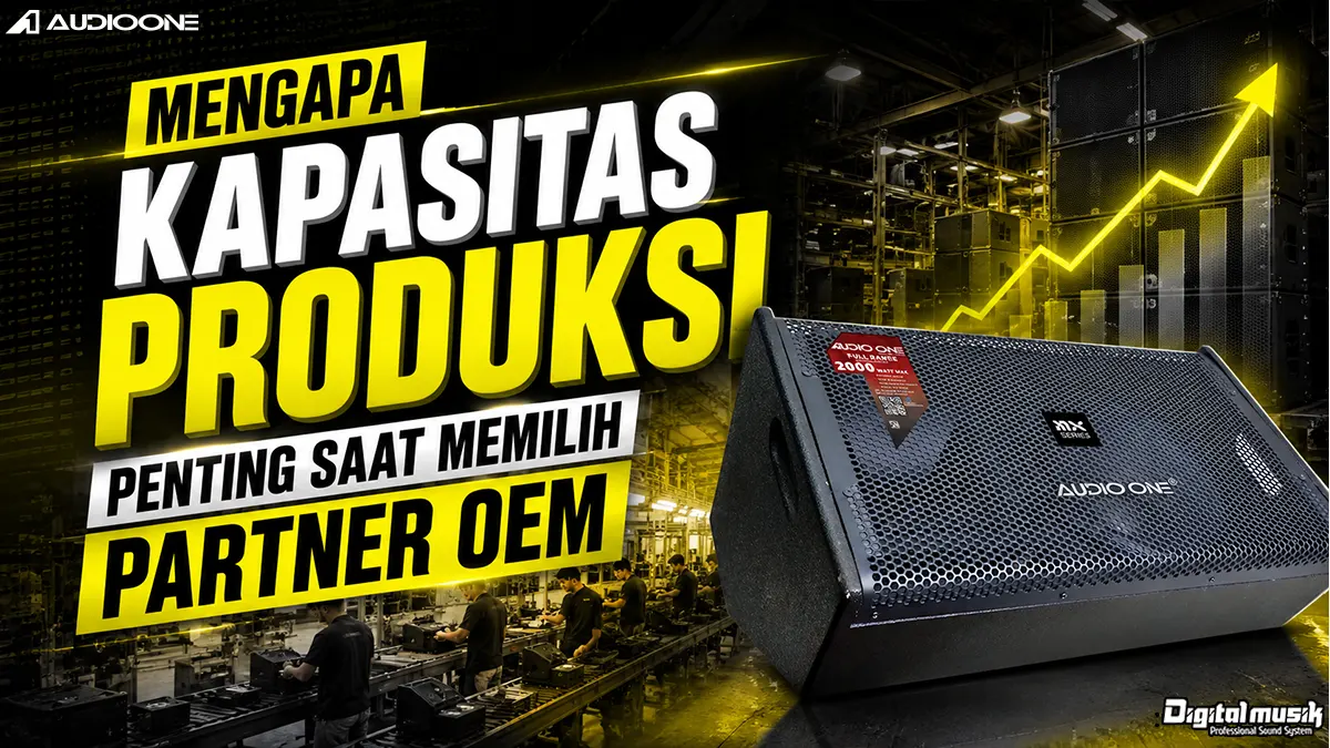 Proses produksi speaker cabinet di workshop profesional