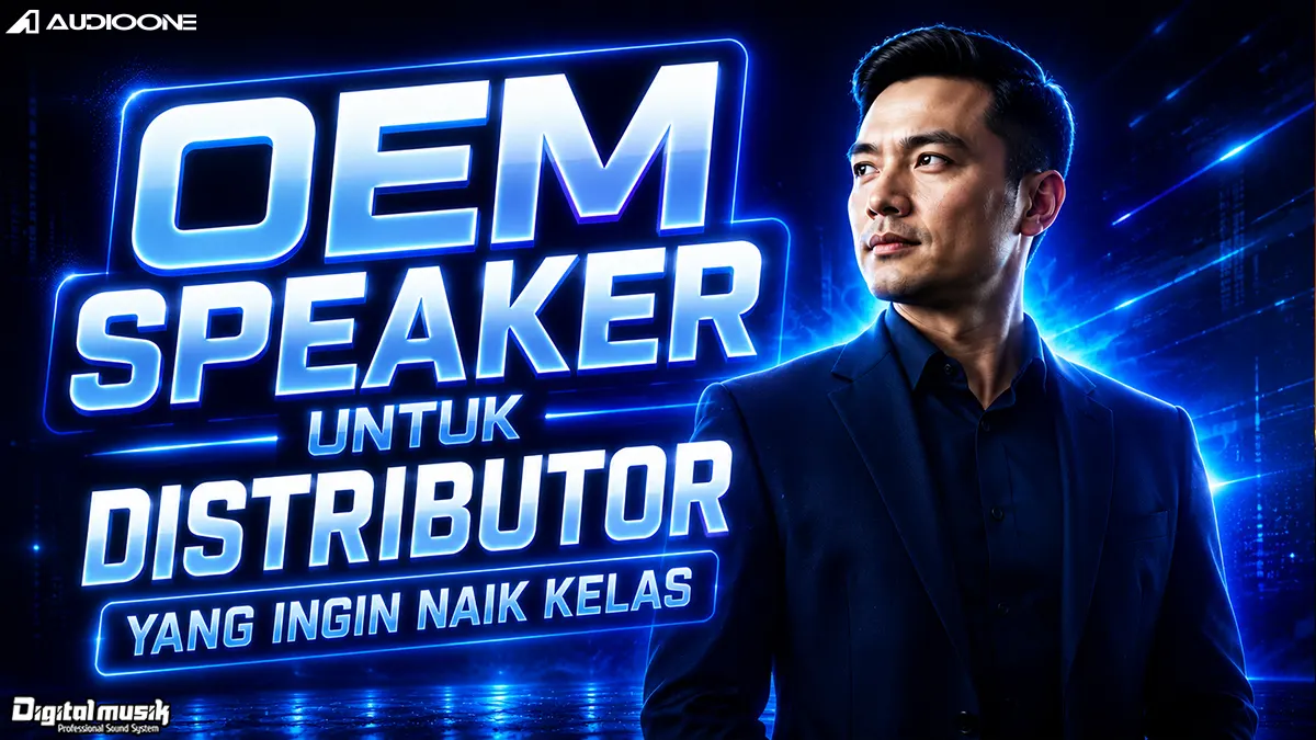 Proses manufaktur box speaker di workshop Digital Musik Indonesia